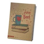 دفتر100برگ سیمی A4جلدکرافت میکرو کدF4