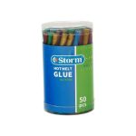 چسب حرارتی رنگی اکلیلی کوتاه باریک(50عددی) استورم کد220410