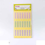 برچسب پاستلی سایز10*35میلیمتر4برگی لانگوIL -051