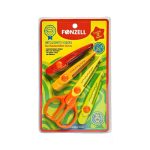 قیچی کاردستی با الگوهای خاص حاوی 4 تیغ قابل تعویض در بسته بندی وکیوم سری Kids فونزل کد463013 یاکد685013