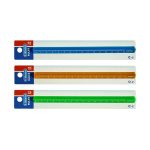 خط کش15سانت کریستال رنگی سه گوش(مثلثی) استورم کد630115