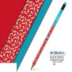 مدادمشکی(بدنه سه گوش)پاک کن دار پاستلی استورم کد310311