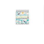 دفتریادداشت 80برگ 120*220سیمی جلدطلق فانتزی الیپون کد268کارتن 70عددی