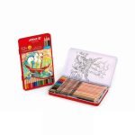 مدادرنگی3+12 رنگ جعبه فلزی آریا کد3021ـ 3094