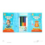 ست کادویی فانتزی دفتر یادداشت و مداد رنگی کدCC-314