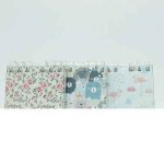 دفتریادداشت100برگ فانتزی 10*10سخت  سری راندو برگ کد73709