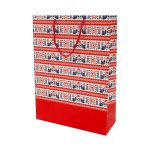 ساک دستی(کادویی)گلاسه طرح دار سایز3هیرمند پیپر24*33